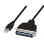 Aisens A104-0038 Conversor USB tipo A a CN36 paralelo Negro 1,5 m